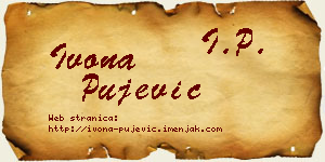 Ivona Pujević vizit kartica